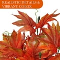 Zukuco 2Pcs Artificial Fall Maple Leaves Branches Autumn Fake Shrubs