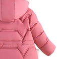 thumbnail image 4 of Luvrsol Girls Faux Fur Trim Hood Winter Puffer Coat, Mid‑Length Zip‑Up Kids Cold Weather Outerwear 100-140, 4 of 4