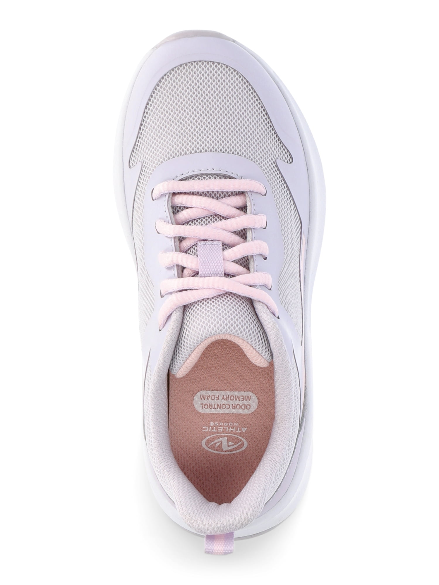 Athletic Works Little Girl & Big Girl Mesh Jogger Lace Up Sneakers