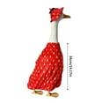 thumbnail image 3 of SLYNSHome Cute Goose Outfits Porch Goose Clothes Costume with Strawberry Printing for Goose Statue Yard Lawn Garden Patio Art Decor - Red, 3 of 8