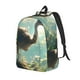 thumbnail image 1 of Disketp Majestic Ostrich In Forest Mochila de Lona Estampada, Mochila Escolar de Viaje Ligera para Estudiantes y Portátil-Medium, 1 of 5