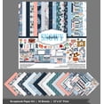 thumbnail image 3 of Inkdotpot Winter Theme Collection Double-Sided Scrapbook Paper Kit Cardstock 12"x12" Card Making Paper Pack With Sticker Sheet - 16 Pages - Blue, 3 of 4
