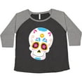 thumbnail image 3 of Inktastic Sugar Skull Blue Women's Plus Size T-Shirt, 3 of 5