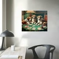 thumbnail image 4 of Nawypu  Dogs Playing Poker 97 Canvas Art - Home Decor Wall Art Print Poster Painting, 4 of 6