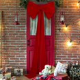 thumbnail image 3 of Extra Large Christmas Front Door Bow Decorations 27 x 78 Inch Giant Velvet Christmas Tree Topper Bow with Long Streamers Wreath Wall Decor for Home Xmas Room Holiday Porch(Red), 3 of 12