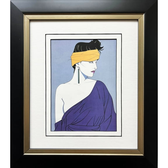 Patrick Nagel "Untitled #96" CUSTOM FRAMED Art Deco Print Generic
