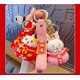 thumbnail image 2 of Hombres Mujeres Lindo Kawaii Feliz Año Nuevo Navidad Bolsa de Dinero de la Suerte Fortuna Rica Gato Vaca Panda Conejo Llavero Llavero Llavero, Novio Novia Val, 2 of 5