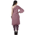 thumbnail image 4 of Moomaya Designer Printed One Shoulder Bell Sleeve Kurti w/ Pants Ethnic Clothing Sets For Women, 4 of 7