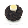thumbnail image 4 of Paquete de 2 postizos con banda elástica, postizo de moño, cinta para el pelo rizado con recogidos, extensiones de cabello, postizos de moño desordenado para mujeres, niñas, cola de caballo, 4 of 5