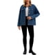 thumbnail image 2 of CHAQUETA DENIM PARA MUJER INSPIRE CHIC CON CUELLO DE PANA, MANGAS LARGAS, CIERRE DE BOTÓN, SHACKET OCCIDENTAL, CHAQUETAS DE JEAN TALLA L AZUL OSCURO, 2 of 6