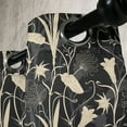 thumbnail image 3 of Ambesonne Art Nouveau Grommet Curtain, Mother Nature Blossoms, 50" x 96", Black and Ivory, 3 of 6
