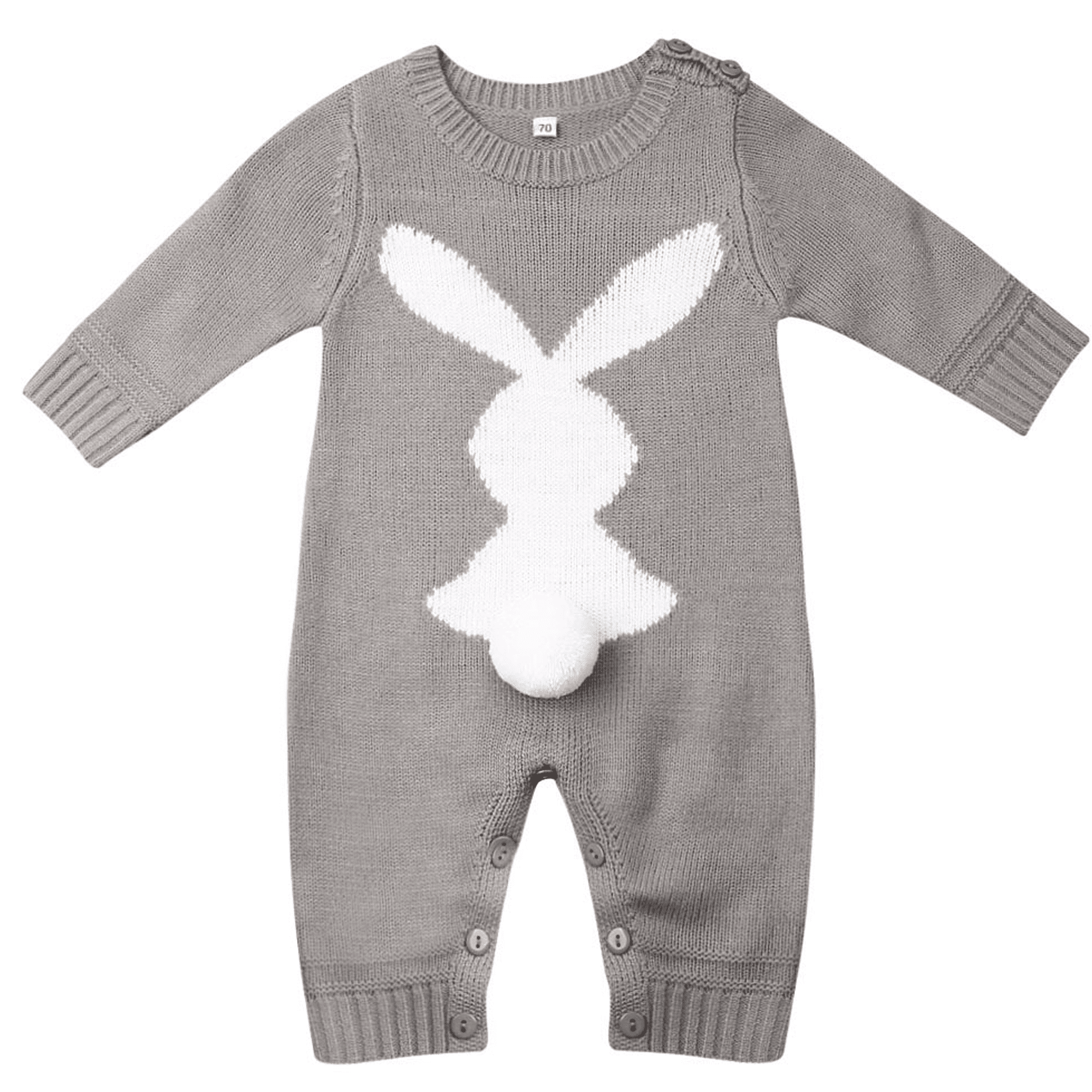 knitted bunny romper