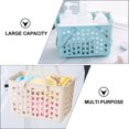 3Pcs Bathroom Storage Basket Plastic Organizing Basket Desktop Storage