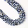thumbnail image 1 of 10mm Bleu Blanc Sodalite Perles Rondes Perles de Pierre Naturelle pour la Fabrication de Bijoux, 1 of 5