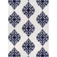thumbnail image 1 of Couristan 30650339035055T 3 ft. 5 in. x 5 ft. 5 in. Crawford Ornament Hand Crafted Rectangle Area Rug - Ivory & Blue, 1 of 1