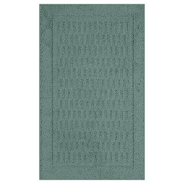 Mainstays Machine Washable Dylan Polyester Solid Pattern Area Rug or