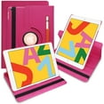 thumbnail image 2 of Golden Sheeps PU Leather 360 Rotating Case Compatible for iPad 9/8/7 Generation Case (2021/2020/2019) 10.2 inch Auto Sleep/Wake Folding Stand Smart Cover with a Viewing Stand-Pink, 2 of 5