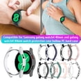 thumbnail image 3 of Compatible con Samsung Galaxy Watch4 40mm/44mm Estuche rígido para reloj de PC Estuche protector Hueco Sweethay EL017388-08, 3 of 5