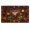 Flannel-Rubber-16x24, variant on Cocoa Otter Moonless Garden Rectangle Rug for Reading Nook Halloween