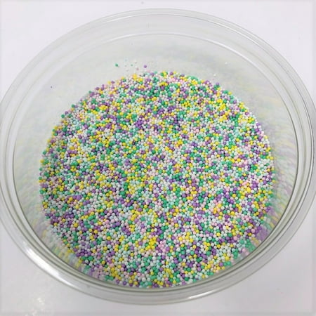 Bakery Topping - Nonpareils Spring Mix Pastel Bakery Topping Sprinkles 8 ounces