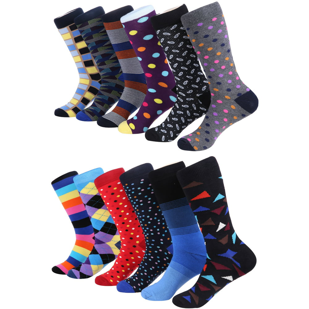 Mio Marino - Mio Marino Men's Fun Dress Socks - Colorful Funky Socks ...