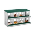 thumbnail image 1 of Yeshouse Nido para gallinas de 6, 8 y 10 agujeros, de acero galvanizado inoxidable, para gallinas, fácil de recoger y limpiar, 1 of 7