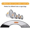 thumbnail image 4 of Crowdstage Pet Cone Adjustable Recovery Cat Cone E-Collar, Plastic Elizabeth Protective Collar Anti-Bite Lick Practical Safety Neck Cover, 4 of 8