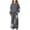 Dark Gray, variant on Hvogkswy Boys Girls Sweatsuit Floral Print Kids Sweat Suits Long Sleeve Hooded Sweatshirt & Wide Leg Sweatpant Fall Fashion Tracksuits