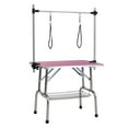 thumbnail image 4 of Jopath 42"Foldable Pet Grooming Table with Tool Storage Rack Pet Bathing/Drying Table with Non-Slip Surface,Rope and Adjustable Stand,Home Salon Grade for Dog Cat Pink, 4 of 9