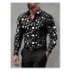thumbnail image 1 of Camisa de manga larga con estampado 3D para hombre, con bolsillo, informal, con solapa, de alta calidad, para verano, talla grande, 1 of 6