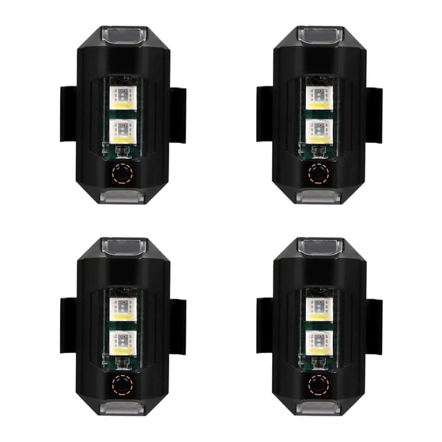 sweethay Luces anticolisión para motocicleta, 4 pack/lote, con 7 opciones de color, lo que reduce en gran medida los riesgos de seguridad Accesorios para motos