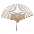 thumbnail image 5 of Folding Bamboo Hand Tassels Fan Summer Hot Day Cooling Tool Prop Gift DecorationType 2, 5 of 8