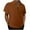 Brown, variant on BXINGOHAI Men's Short Sleeve Golf Shirts Quarter-Zip Casual Slim Fit Mock Neck Basic Shirts Clearance Sale Gray,XL