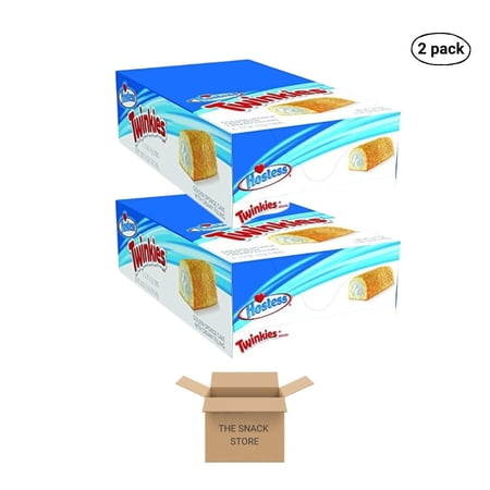 The Snack Store Bundle Hostess Twinkies Original, 2.7 Ounce, 12 Count Double Packs, 24 Total Twinkies!