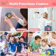 thumbnail image 2 of Sanmadrola Kids Camera Selfie Camera for Kids Christmas Birthday Festival Gifts for Girls Age 3-9 HD Digital Video Cameras for Toddler Portable Toys for 3-8 Year Old with 32GB SD Card, Blue&Yellow, 2 of 9