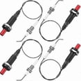 thumbnail image 1 of 2025 4 Pieces Propane Piezo Push Igniter Kit with Threaded Ceramic Electrode Ignition Plug Wire 30cm for Gas Grill, Fireplace, Heater, Stove, 1 of 5