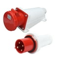 thumbnail image 1 of Waterproof Socket, Surface Mounted 3P+E Industrial Plug Port Insulating Shell For 6-16mm² Cable, 1 of 8