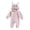 Pink, variant on Newborn Baby Boy Girl Easter Outfit Bunny Ear Hoodie Romper Long Sleeve Jumpsuit Infant Spring Clothes