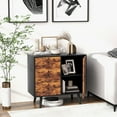 thumbnail image 4 of Costway Armoire de Rangement Rustique Mi-Siècle Étagère en Bois Polyvalente avec 3 Tiroirs, 4 of 10