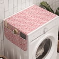 thumbnail image 1 of Romantic Washing Machine Organizer, Bunch of Rose Bouquets Shabby Buds Valentines Day Feminine Flora Pattern, Anti-slip Fabric Top Cover for Washer and Dryer, Dark Pink and White, by Ambesonne, 1 of 1