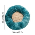 thumbnail image 3 of Tyidzon Cozy Cave Dog Bed Modern Soft Round Fluffy Cat Bed Anti Anxiety Pet Bed for Cats Or Small Dogs Blue, 3 of 7