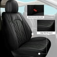 thumbnail image 3 of DIKSOAKR Car Seat Covers Fit for Kia Sportage 2009-2025 Full Set Leather Seat Cushion Waterproof Automotive Seat Protectors(5 Seats,Black), 3 of 7