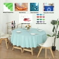 thumbnail image 2 of (1 Pc) Aqua Premium Round Heavy-Duty Plastic Table Covers (Reusable), 2 of 6