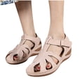 thumbnail image 4 of Juebong Women’s Sandal I Slip Resistant Closed-Toe Leather Sandal for Casual, Everyday, 4 of 5