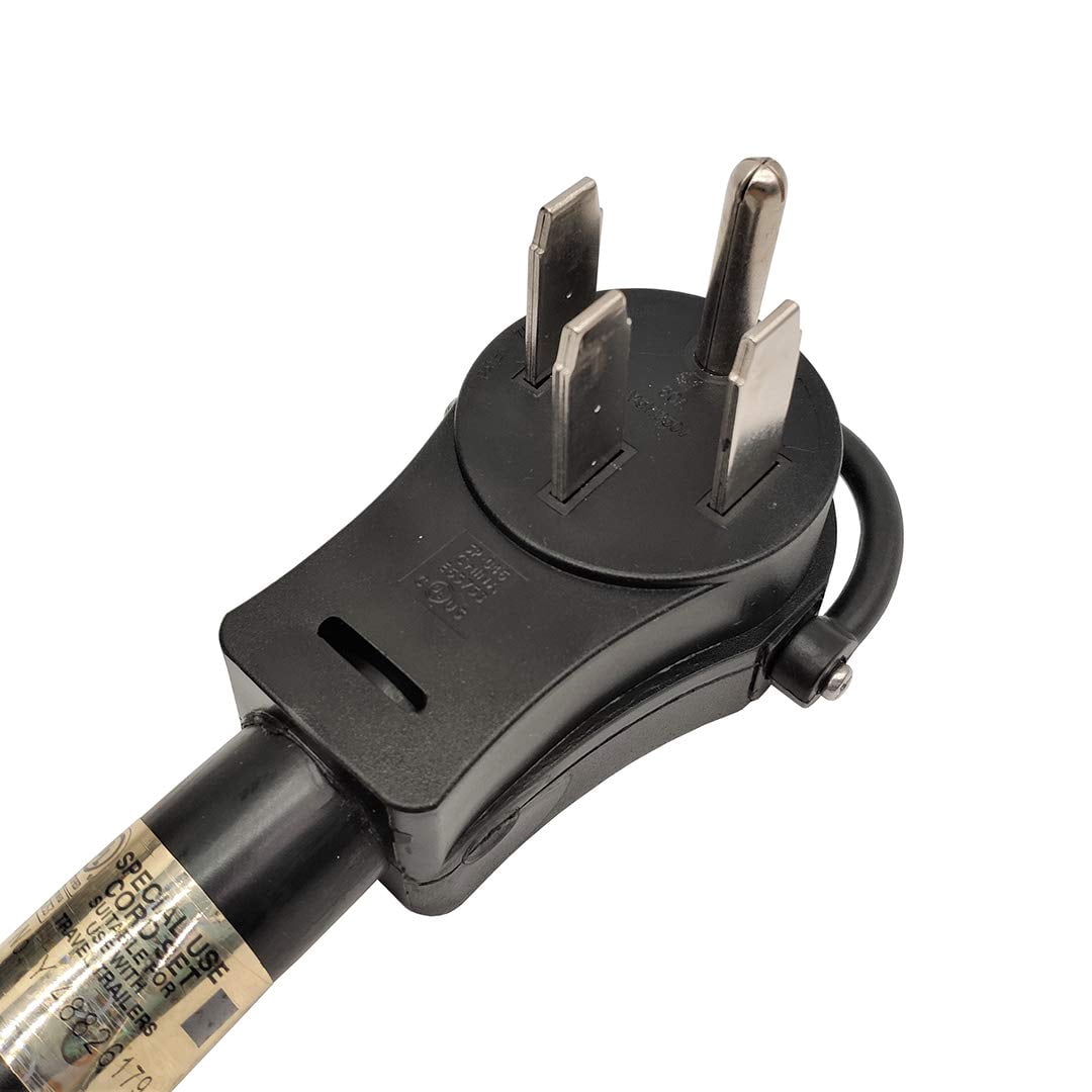 Parkworld 886153 RV 50A Shore Power Extension Cord Adapter, 50amp Camper Plug 14-50P to SS2-50R Marine Twist Lock Receptacle (15FT)