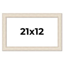 21x12 Frame White Real Wood Picture Frame Width 1.75 inches | Interior Frame Depth 0.5 inches |