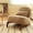 Camel, variant on Leumius Accent Chair with Solid Wood Legs and Soft fabric Cushion, Cozy Bedroom Chair, Comfy Armless Reading Chair for Apartment Waiting Room Balcony Green