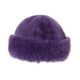 thumbnail image 5 of Gorro de invierno de piel sintética, grueso y moderno, ideal para actividades al aire libre en climas fríos, ciclismo, viajes y acampada. violeta, 5 of 8