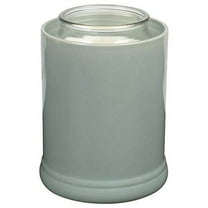 Elanze Designs Solid Color Ceramic Stoneware Electric Jar Candle Warmer (1 Grey)