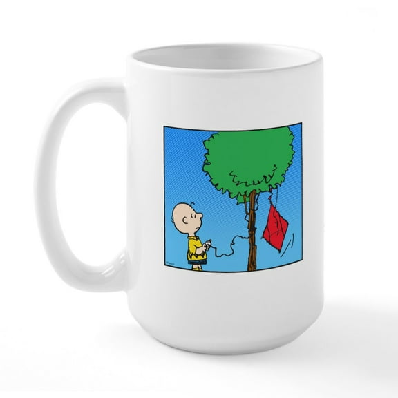 CafePress - The Kite Eating Tree Large Mug - 15 oz Ceramic Large White Novelty Mug